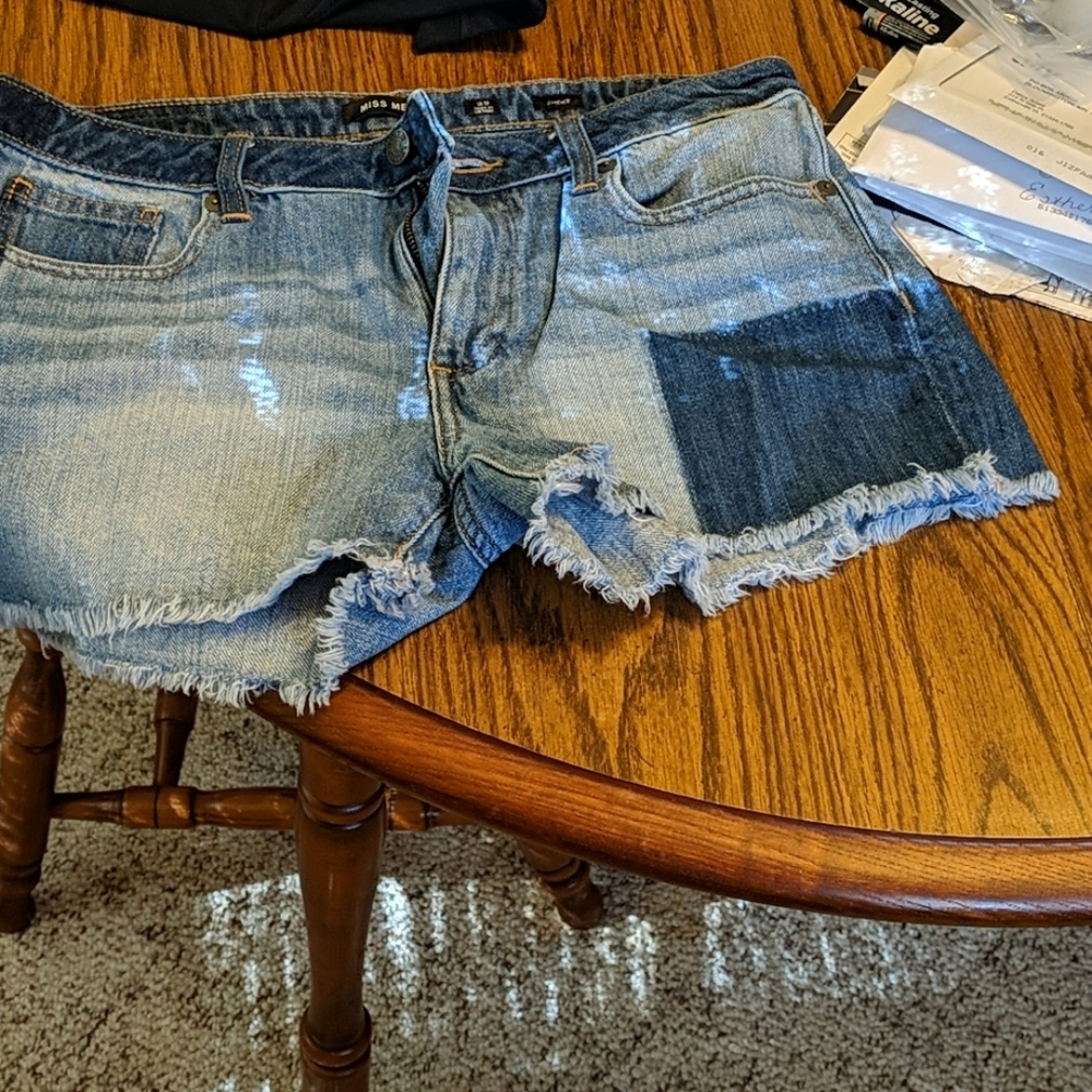 Miss me faded denim shorts